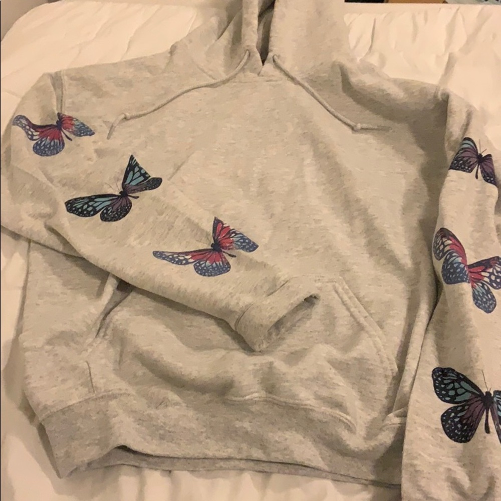 Nat&liv collection anti social butterfly hoodie